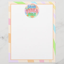 Alleen Goede Vibes | Retro Vintage Briefhoofd