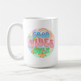 Alleen Goede Vibes | Retro Vintage Koffiemok