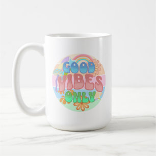Alleen Goede Vibes   Retro Vintage  Koffiemok