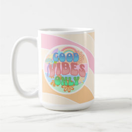 Alleen Goede Vibes | Retro Vintage Koffiemok