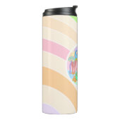 Alleen goede vibes | Retro Vintage Thermosbeker (Gedraaid links)