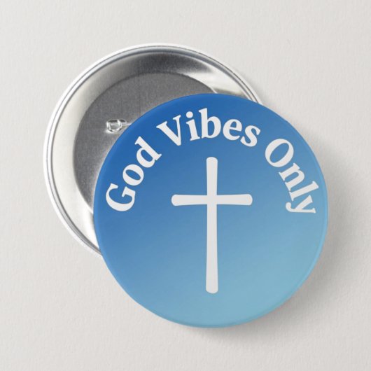 Alleen Goede Vibes Ronde Button 7,6 Cm (Voorkant /achterkant)