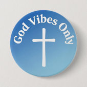 Alleen Goede Vibes Ronde Button 7,6 Cm (Voorkant)