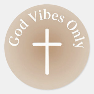 Alleen Goede Vibes Ronde Sticker