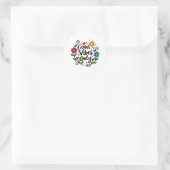 Alleen Goede Vibes Ronde Sticker (Tas)