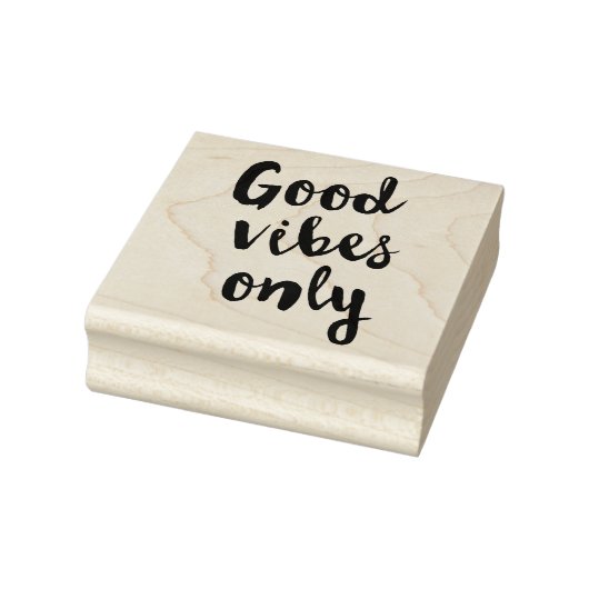 Alleen goede vibes rubberstempel (Stempel)