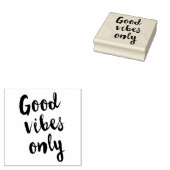 Alleen goede vibes rubberstempel (Gestempeld)
