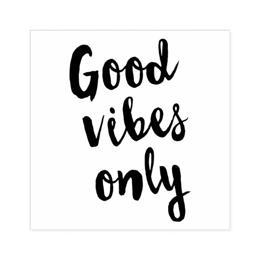 Alleen goede vibes rubberstempel (Afrduk)