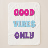 Alleen Goede Vibes Sherpa Deken