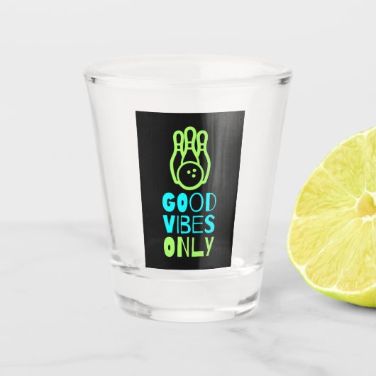 alleen goede vibes shot glas (Voorkant)