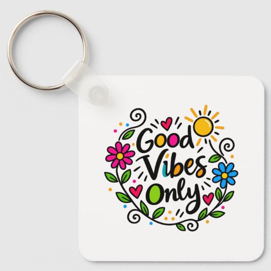 Alleen Goede Vibes Sleutelhanger (Voorkant)