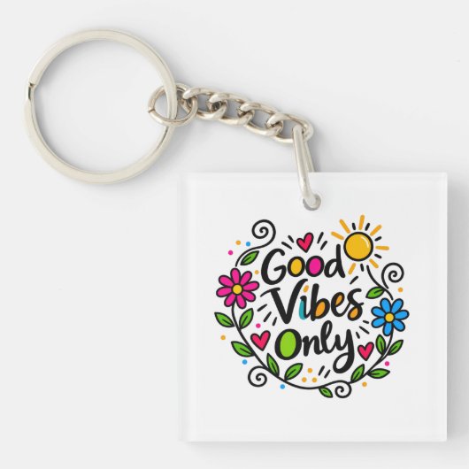 Alleen Goede Vibes Sleutelhanger (voorkant)