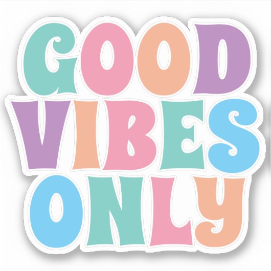 Alleen Goede Vibes Sticker (Voorkant)