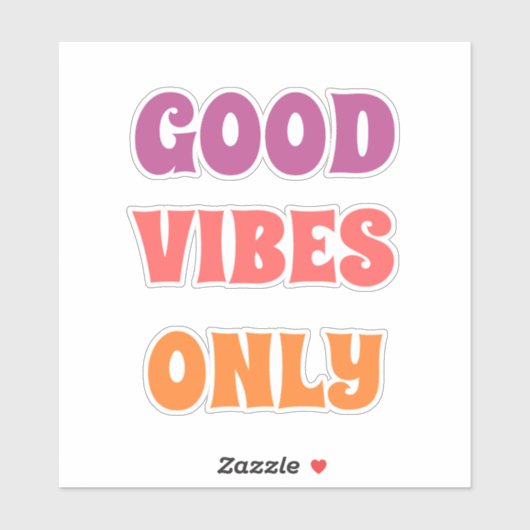 alleen goede vibes sticker (Vel)