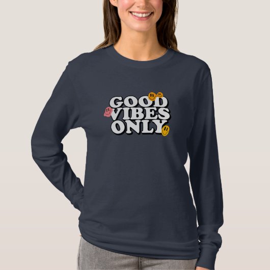 Alleen goede vibes  t-shirt (Voorkant)