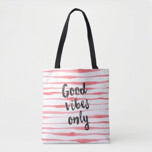 Alleen goede vibes tote bag (Voorkant)