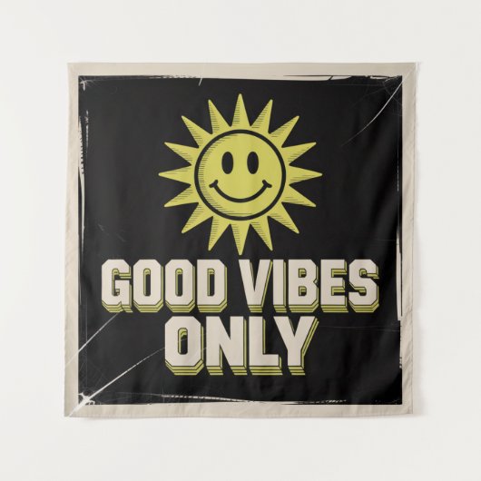 Alleen Goede Vibes Wandkleed (Voorkant)