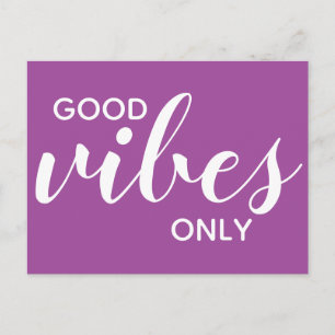 Alleen goede vibraties Positiviteit Affirmatie Paa Briefkaart