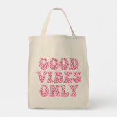 Alleen goede virussen - roze luipaard printkaarten tote bag (Achterkant)