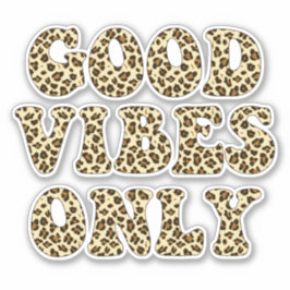Alleen goede virussen - VSCO Girls Leopard Print Sticker