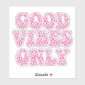 Alleen goede virussen - VSCO-meisjes roze luipaard Sticker (Vel)