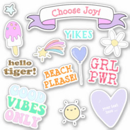 Alleen goede virussen - VSCO-meisjes Sticker