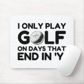 Alleen Golf spelen Muismat (Met muis)