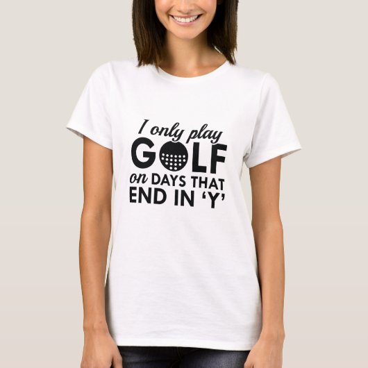 Alleen Golf spelen T-shirt (Voorkant)