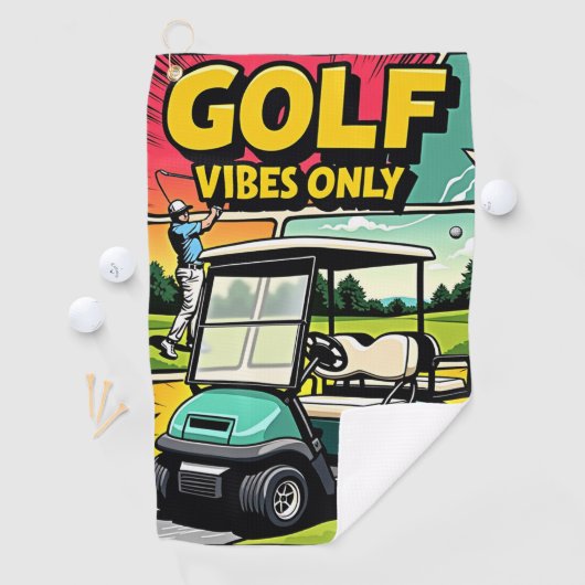 Alleen golfvibes golfhanddoek (Insitu)