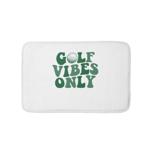 Alleen golfvibes, golfliefhebber badmat (Voorkant)
