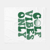 Alleen golfvibes, golfliefhebber fleece deken (Voorkant (Horizontaal))