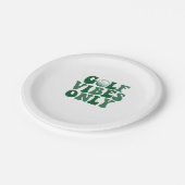 Alleen golfvibes, golfliefhebber papieren bordje (Gekanteld)