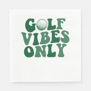 Alleen golfvibes, golfliefhebber servet