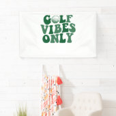 Alleen golfvibes, golfliefhebber spandoek (Insitu)