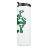 Alleen golfvibes, golfliefhebber thermosbeker (Geroteerd rechts)