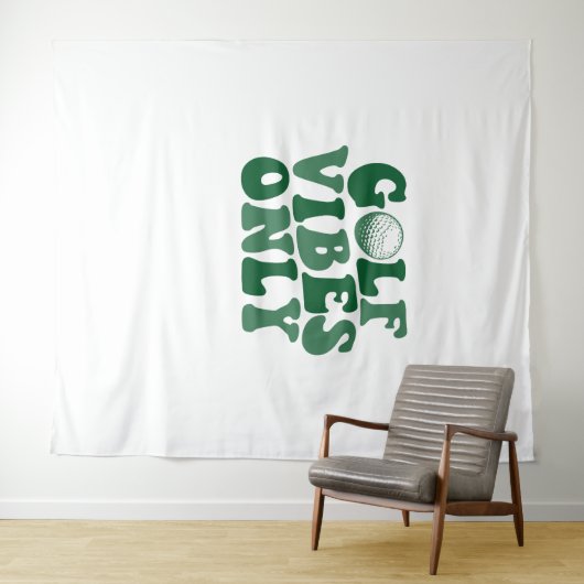 Alleen golfvibes, golfliefhebber wandkleed (In Situ (horizontaal))