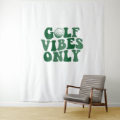 Alleen golfvibes, golfliefhebber wandkleed (In situ)
