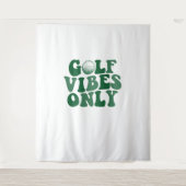 Alleen golfvibes, golfliefhebber wandkleed (Voorkant)