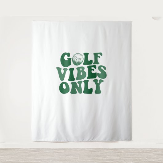 Alleen golfvibes, golfliefhebber wandkleed (Voorkant)
