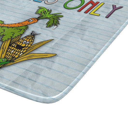 Alleen groenten - snijplank (Hoek)