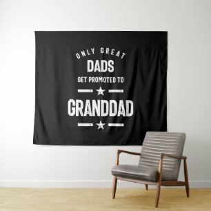 Alleen grote advertenties worden naar opa gepromoo wandkleed