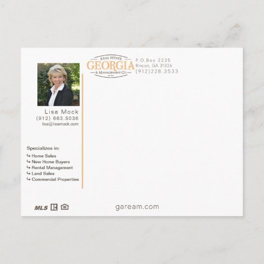 Alleen grote foto aangeboden aankondigingskaart (Achterkant)