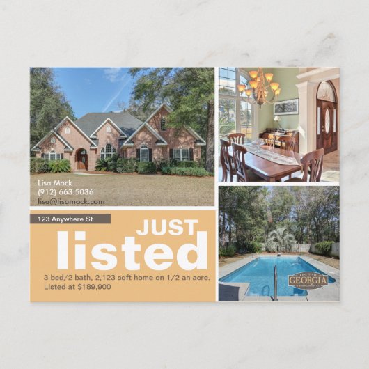 Alleen grote foto aangeboden aankondigingskaart (Voorkant)