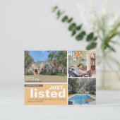 Alleen grote foto aangeboden aankondigingskaart (Staand voorkant)