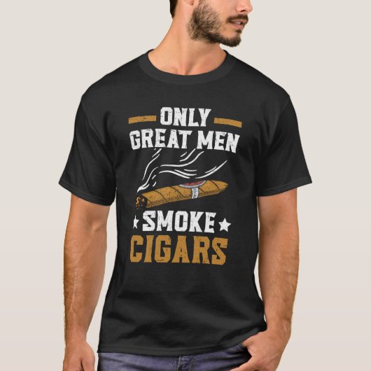 Alleen grote Mannen Roke Cigars Tobacco Cigarette T-shirt (Voorkant)