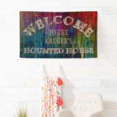 Alleen Grunge Texture vuil gekleurd + uw ideeën Spandoek (Insitu)