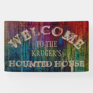 Alleen Grunge Texture vuil gekleurd + uw ideeën Spandoek