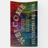 Alleen Grunge Texture vuil gekleurd + uw ideeën Spandoek (Verticaal)