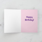 Alleen haar maat, Happy Birthday Kaart (Binnen)