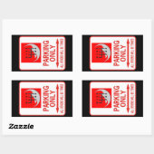 ALLEEN HANDMATIG RECHTHOEKIGE STICKER (Vel)